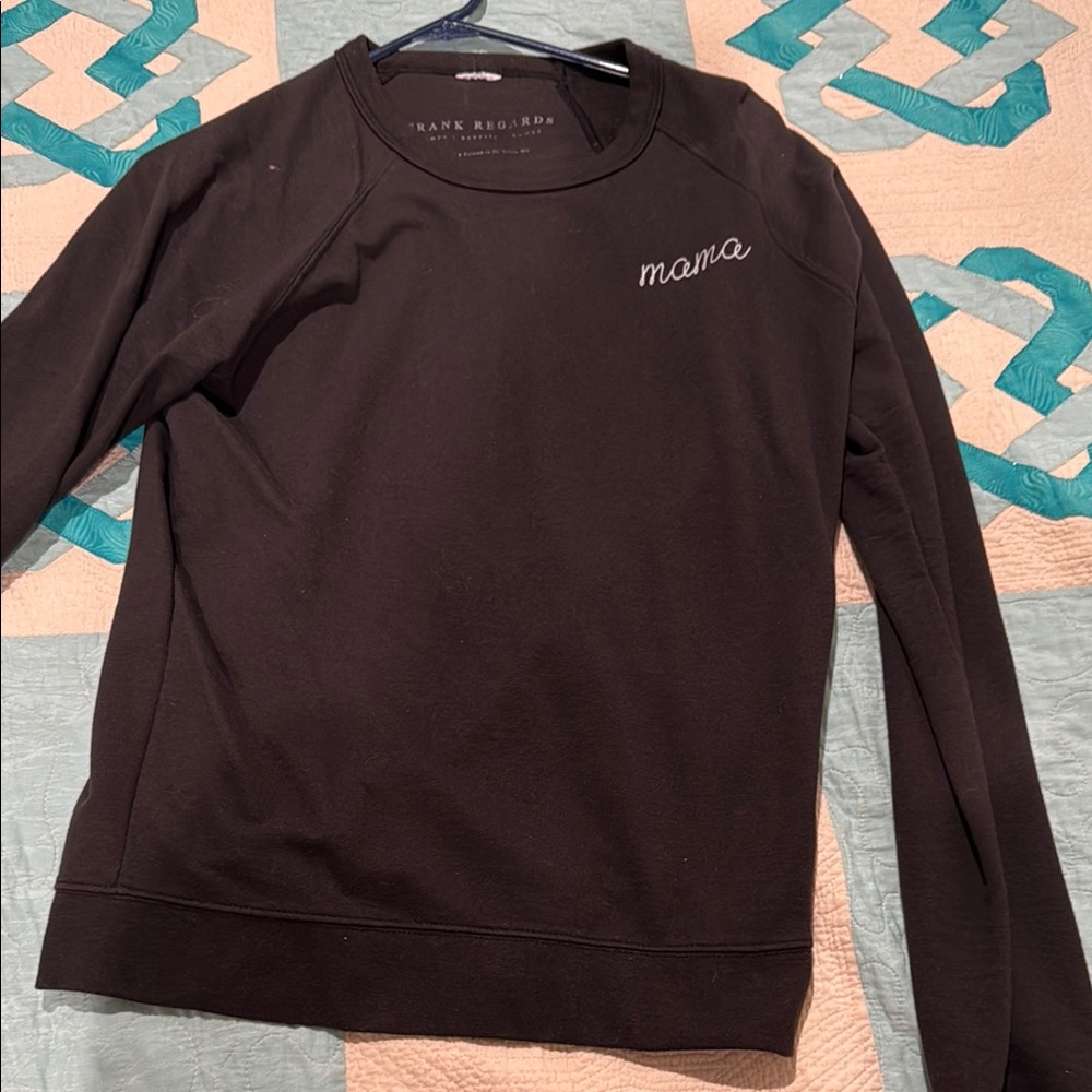 Frank Regards Black 'Mama' Sweatshirt
